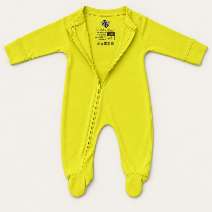 Lemon | ZB Baby Romper Zipper – open zip warm