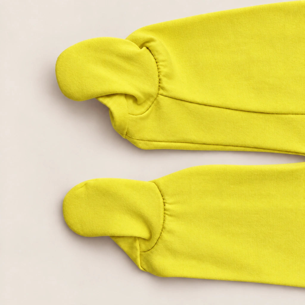 Lemon | ZB Baby Romper Zipper – enclosed feet detail warm