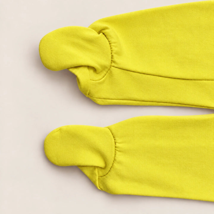 Lemon | ZB Baby Romper Zipper – enclosed feet detail warm