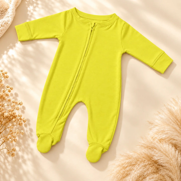 Lemon | ZB Baby Romper Zipper – full diagonal luxury gold