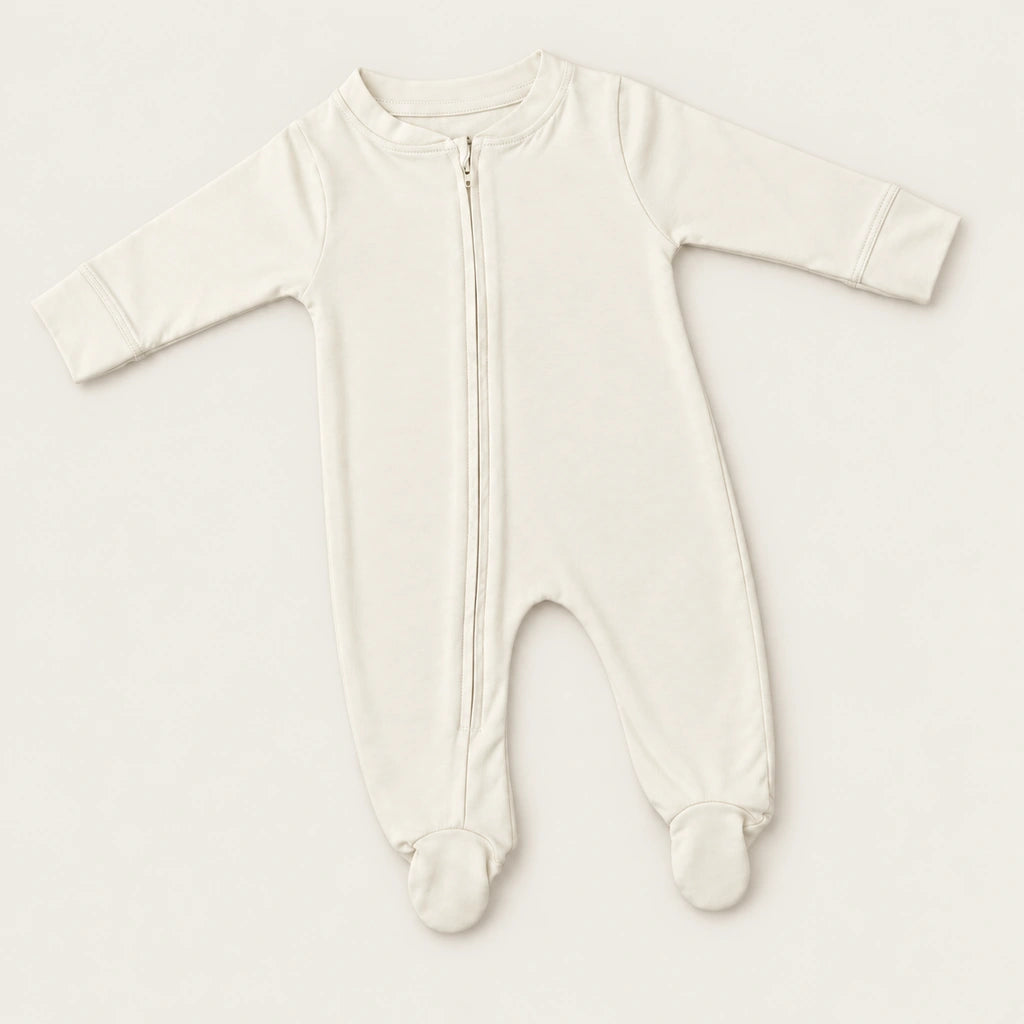 Off White | ZB Baby Romper Zipper – full warm