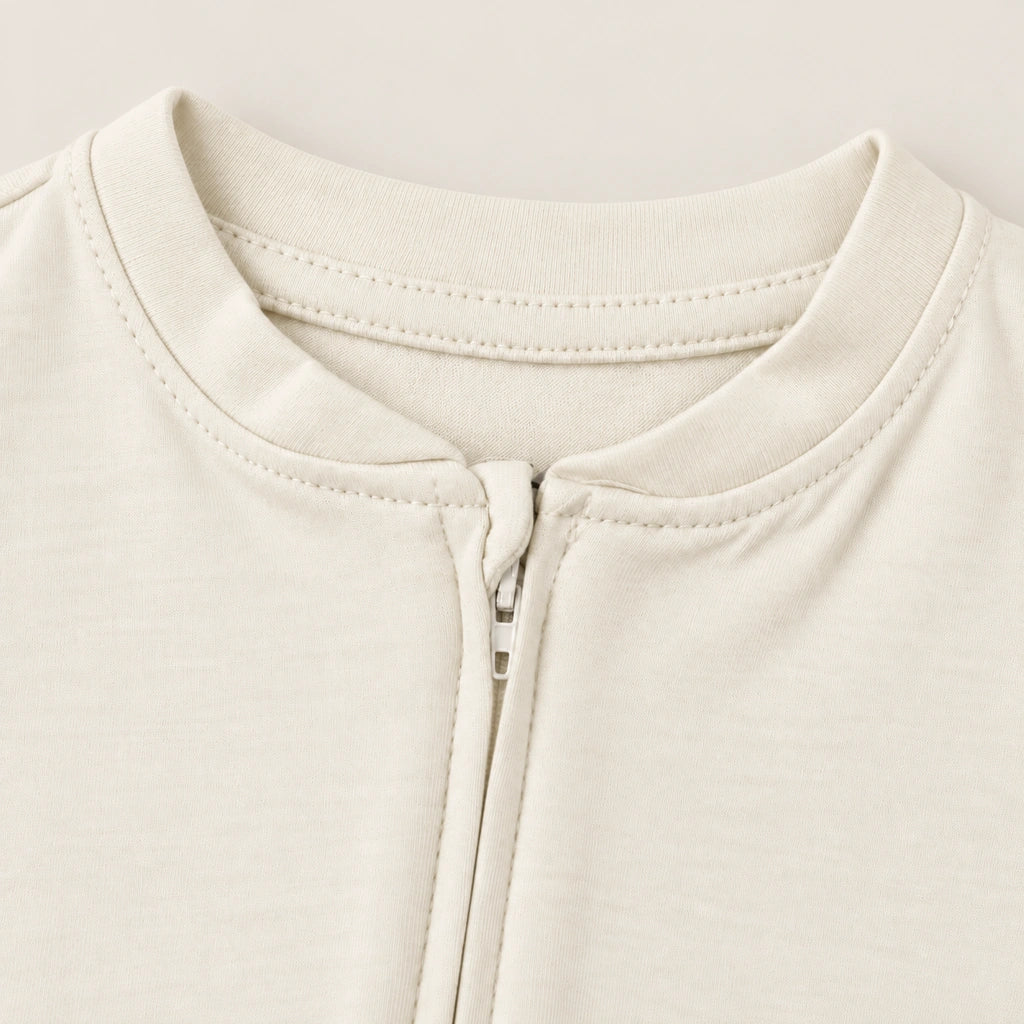 Off White | ZB Baby Romper Zipper – zipper neck detail warm
