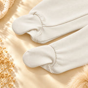 Off White | ZB Baby Romper Zipper – enclosed feet detail angle luxury gold