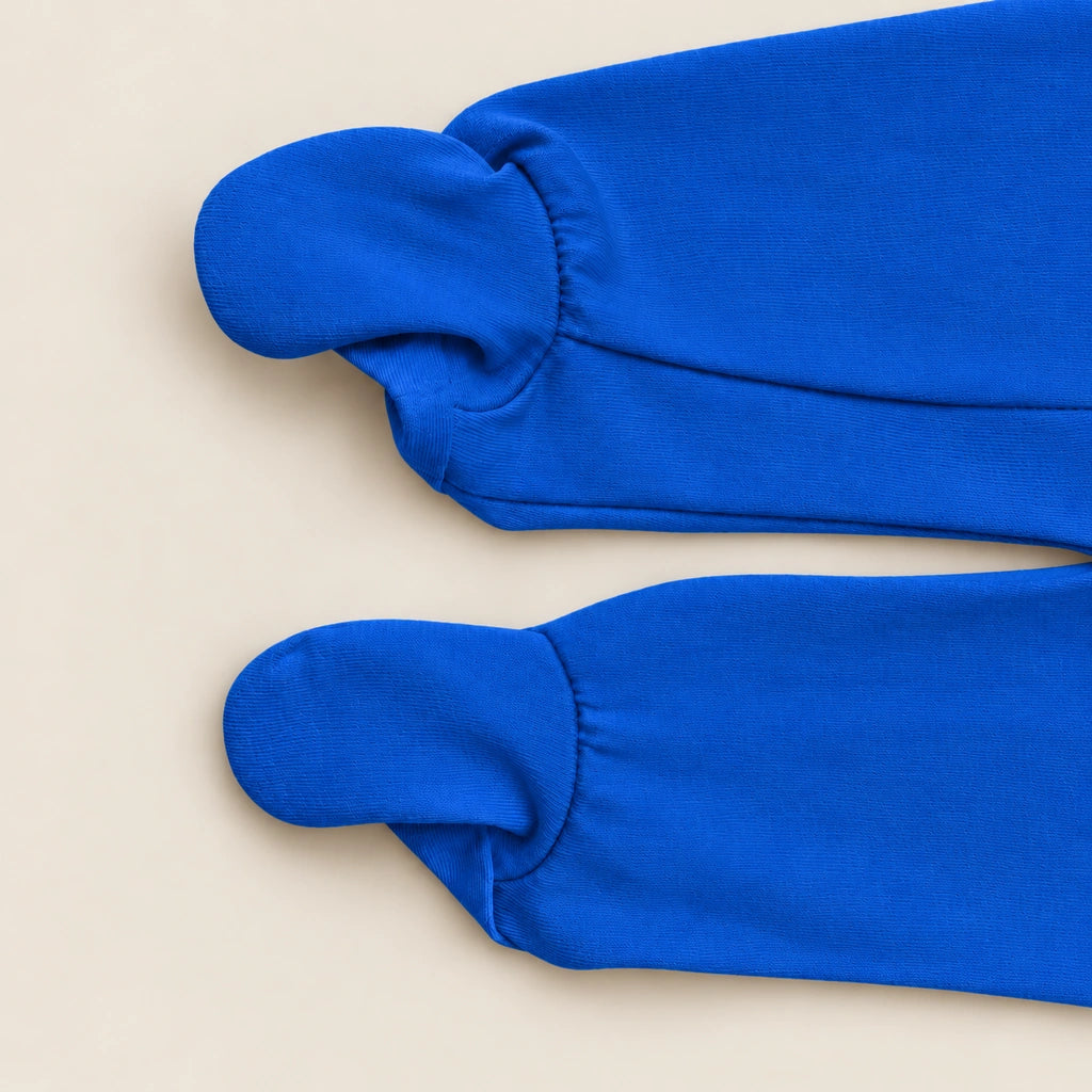 Royal Blue | ZB Baby Romper Zipper – enclosed feet detail warm