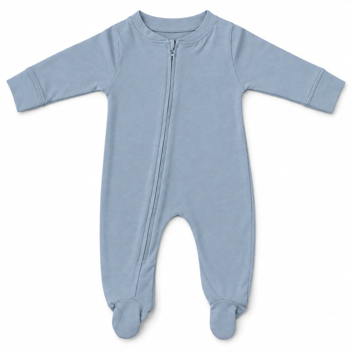 Summer Song | ZB Baby Romper Zipper – front white