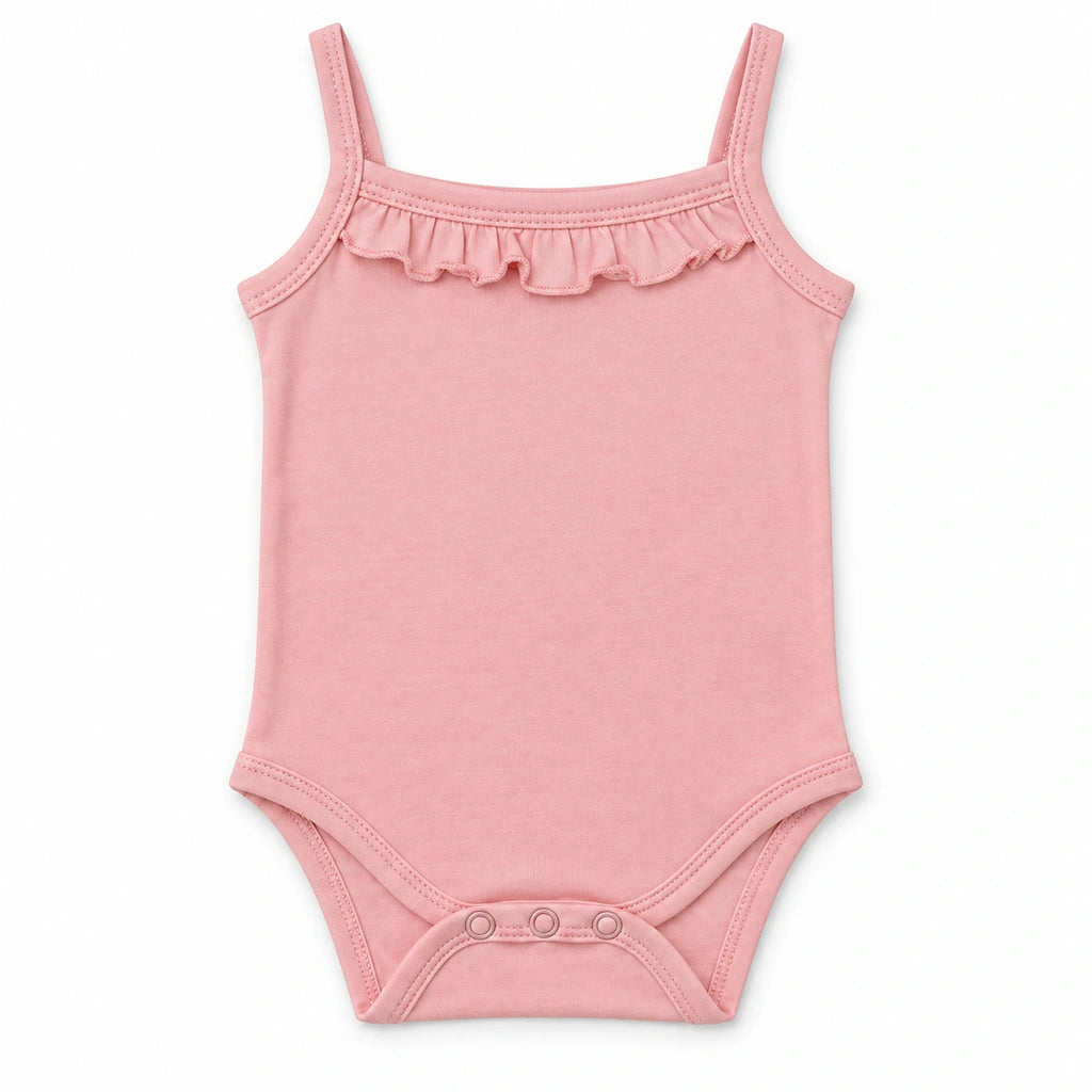 Crystal Rose | ZB Sleeveless Lace Bodysuit – front white