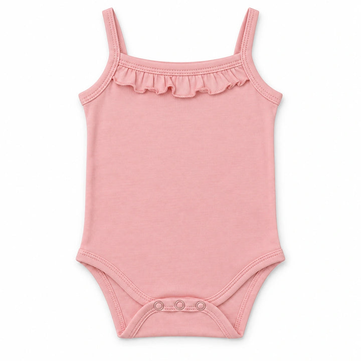 Crystal Rose | ZB Sleeveless Lace Bodysuit – front white