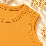 Citrus | ZB Bodysuit Sleeveless – shoulder snap detail angle luxury gold