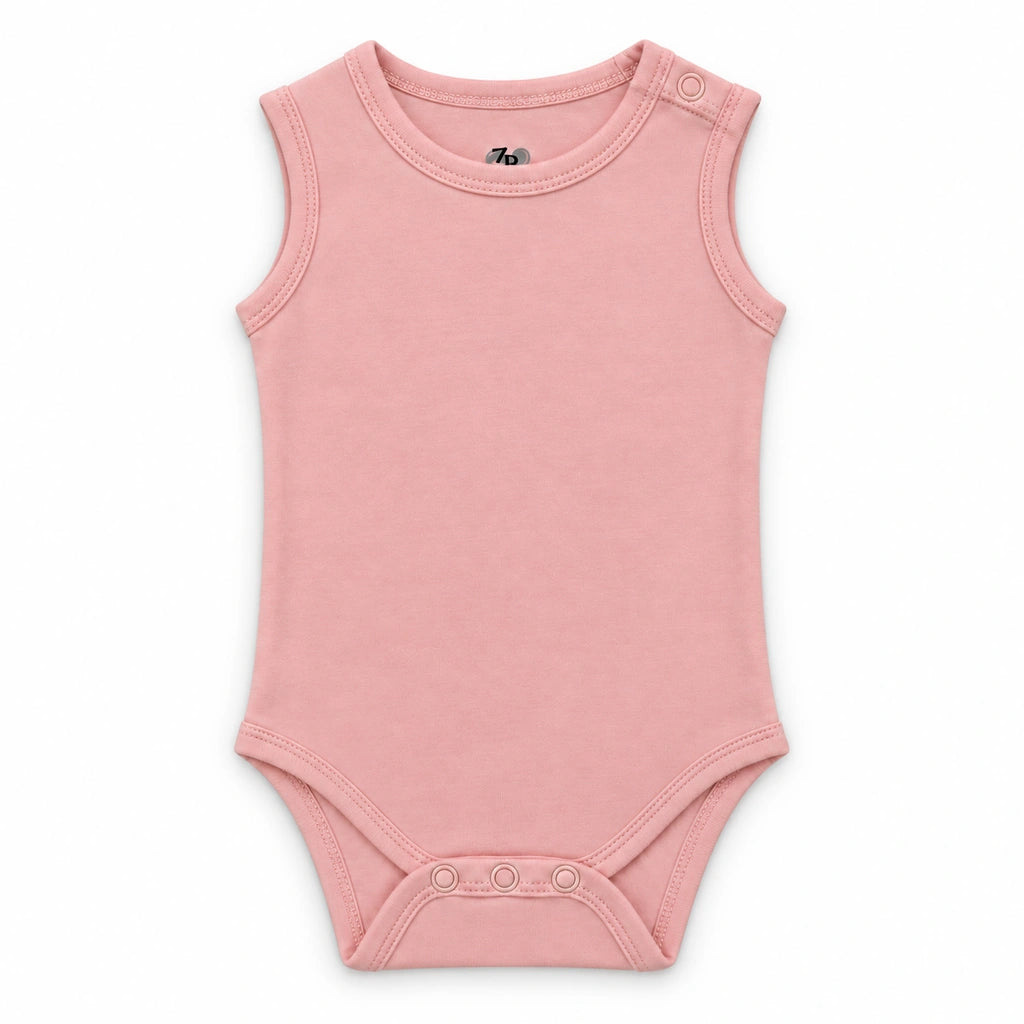 Crystal Rose | ZB Bodysuit Sleeveless – front white