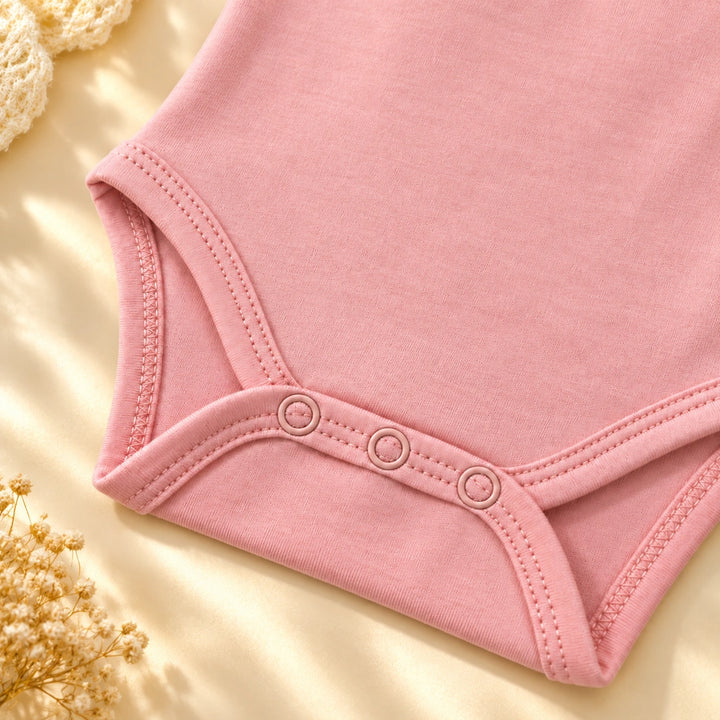 Crystal Rose | ZB Bodysuit Sleeveless – three snaps detail angle luxury gold