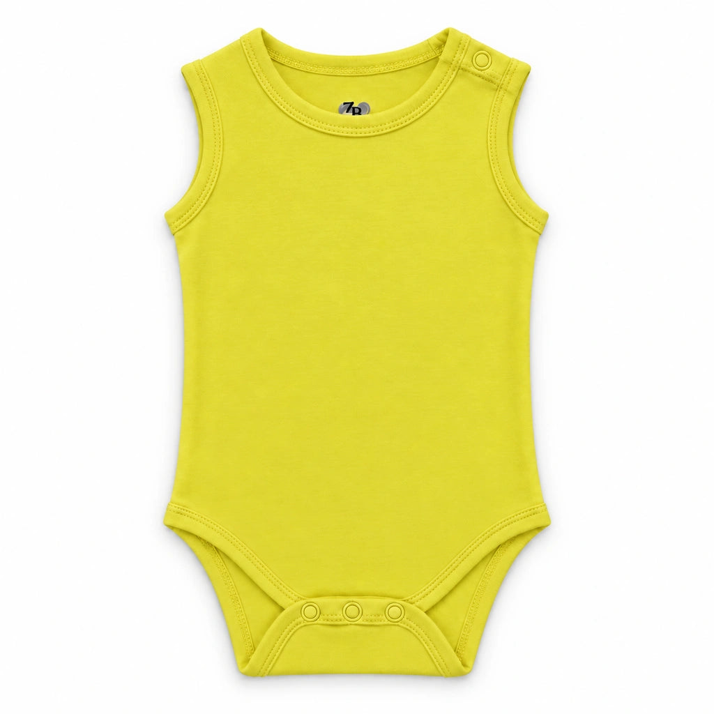 Lemon | ZB Bodysuit Sleeveless – front white