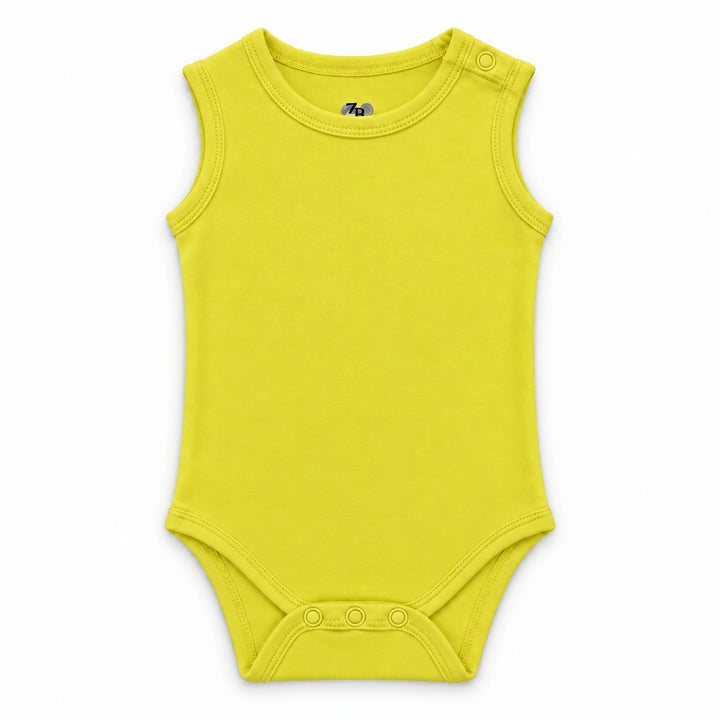 Lemon | ZB Bodysuit Sleeveless – front white