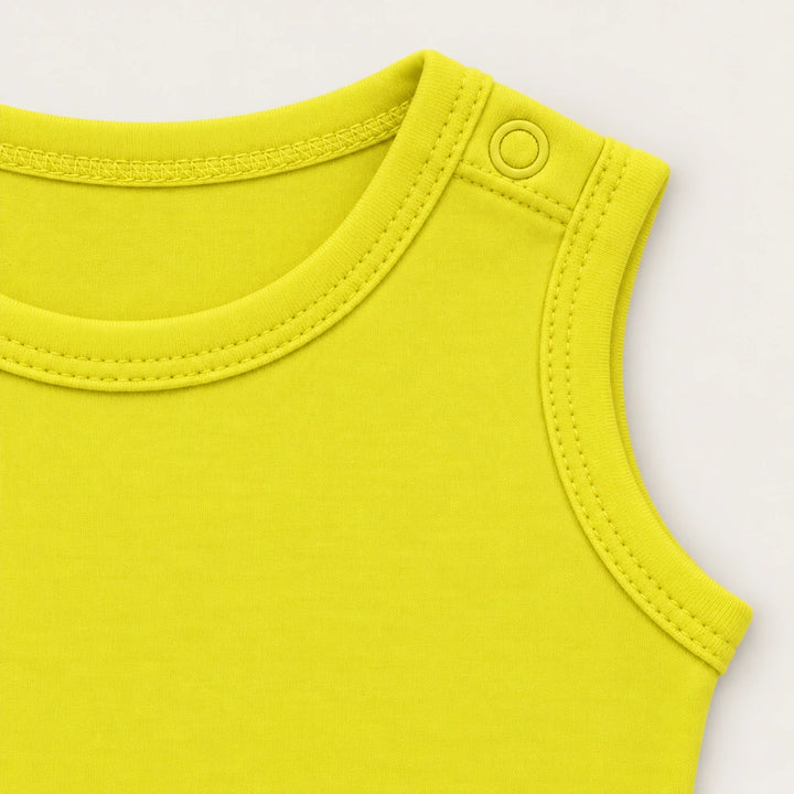 Lemon | ZB Bodysuit Sleeveless – shoulder snap detail warm