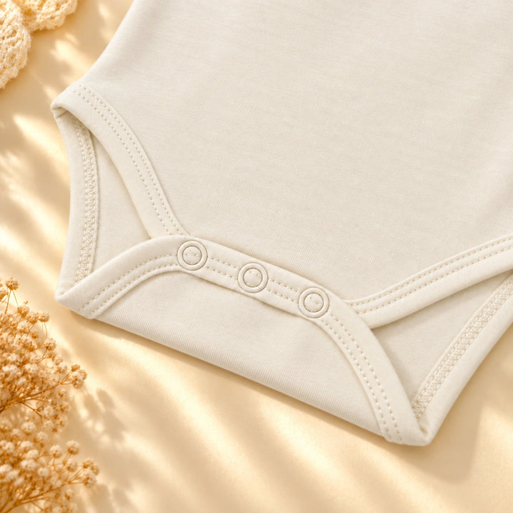 Off White | ZB Bodysuit Sleeveless – three snaps detail angle luxury gold