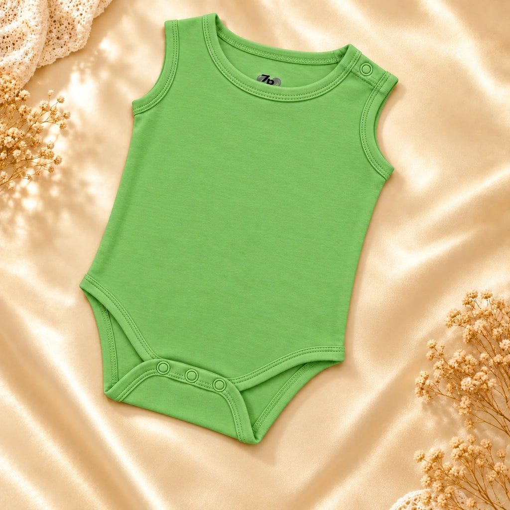 Parrot Green | ZB Bodysuit Sleeveless – full diagonal luxury gold
