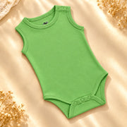 Parrot Green | ZB Bodysuit Sleeveless – angled full luxury gold