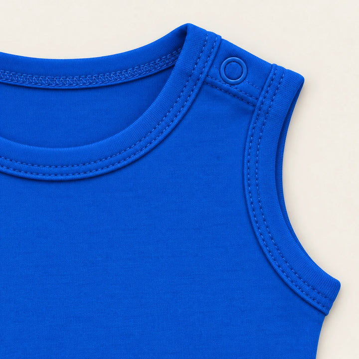 Royal Blue | ZB Bodysuit Sleeveless – shoulder snap detail warm