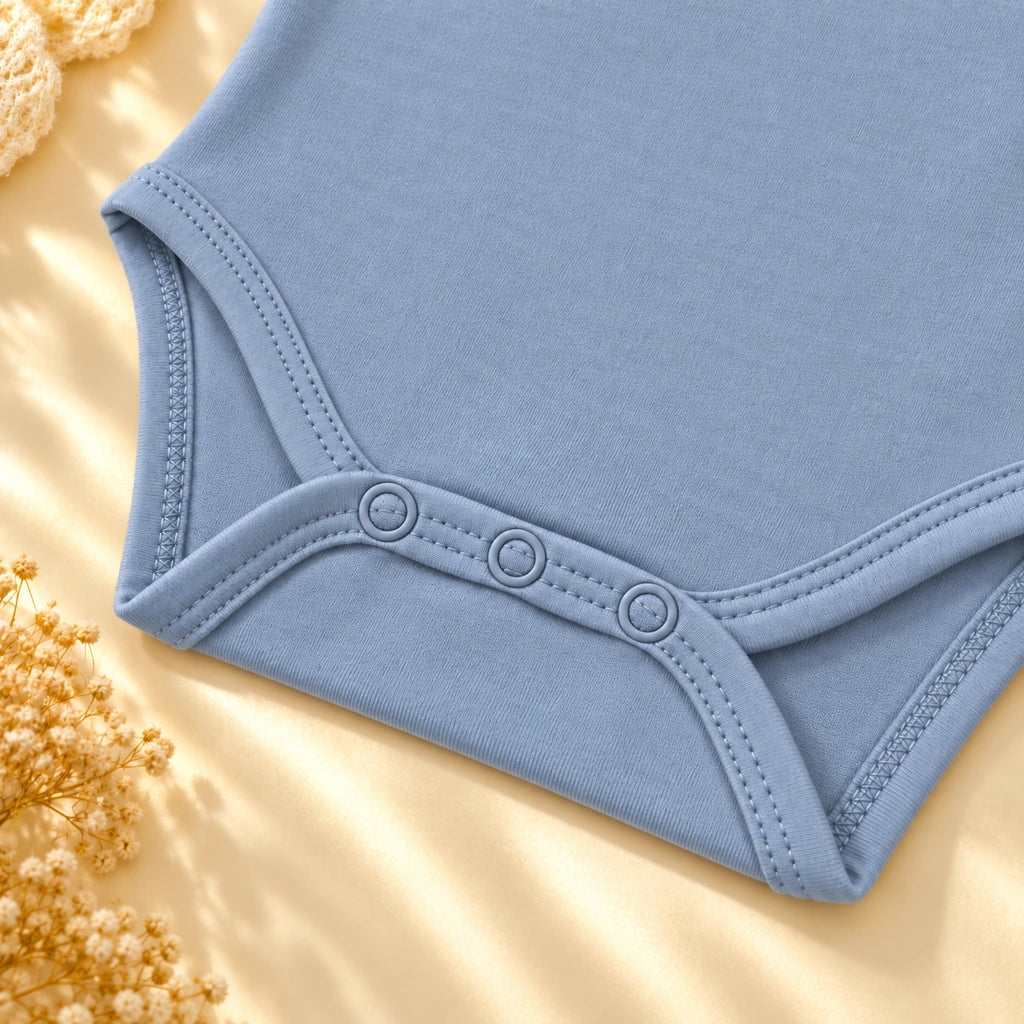 Summer Song | ZB Bodysuit Sleeveless – three snaps detail angle luxury gold
