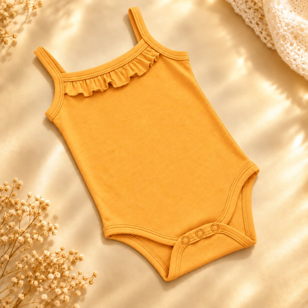Citrus | ZB Sleeveless Lace Bodysuit – angled full luxury gold