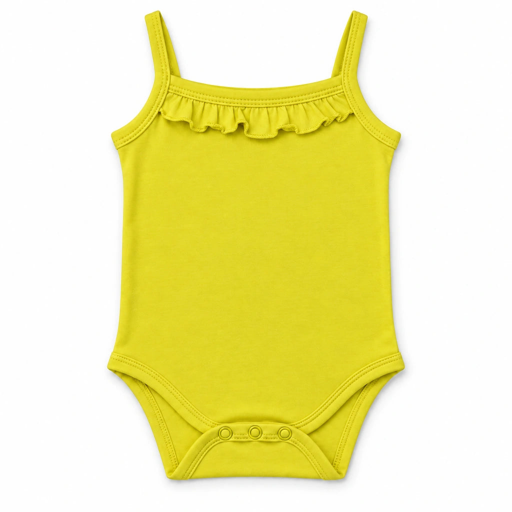 Lemon | ZB Sleeveless Lace Bodysuit – front white