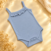 Summer Song | ZB Sleeveless Lace Bodysuit – angled full luxury gold