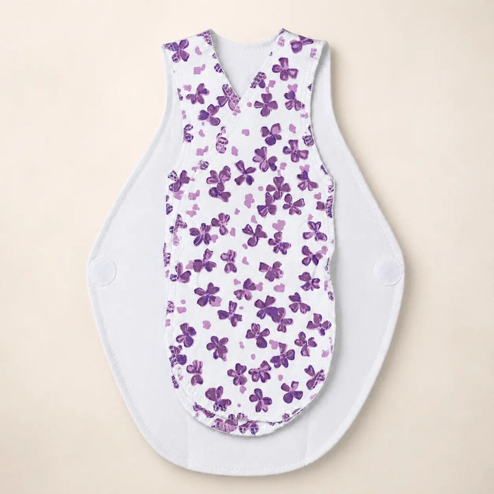 White Cute Flower Print – Preemie / NICU Sleeveless Shirt – View 6
