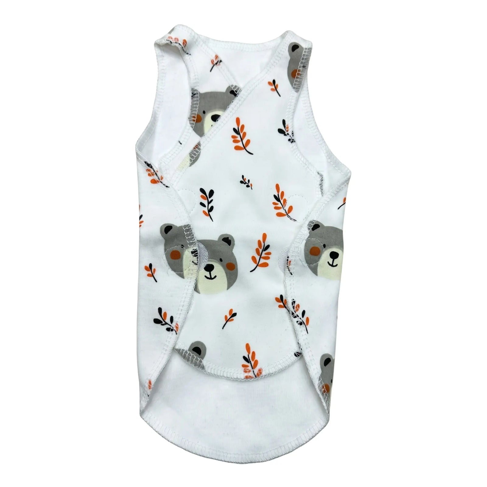 White Teddy Bear Print – Little Wardrobe Collection – View 2