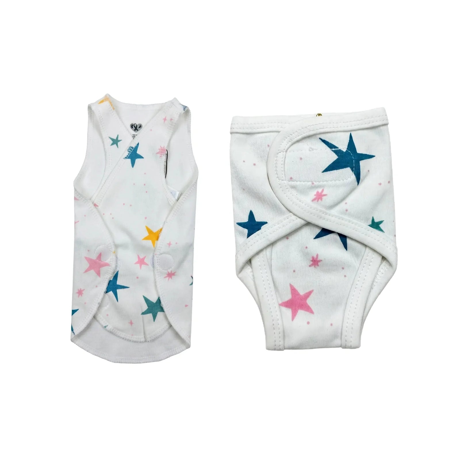 White Star Print – Preemie/NICU Summer Starter Set – View 2