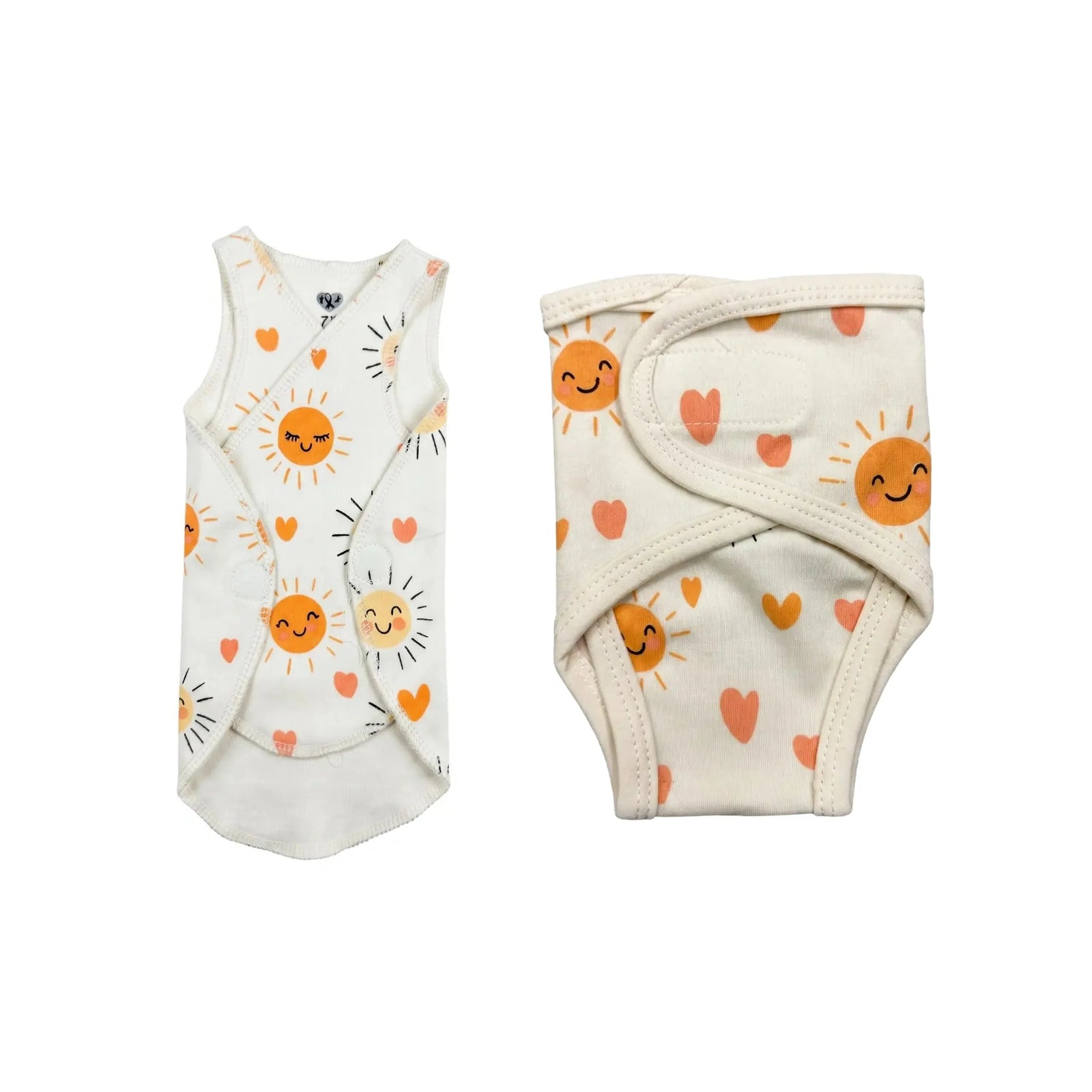White Sun Print – Preemie/NICU Summer Starter Set – View 2