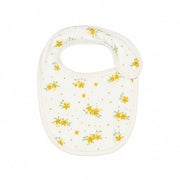 Tiny Blossom | Baby bib front view on white background