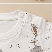 Tiny Bunny | ZB bunny-print top and shorts baby set, alternate view 6