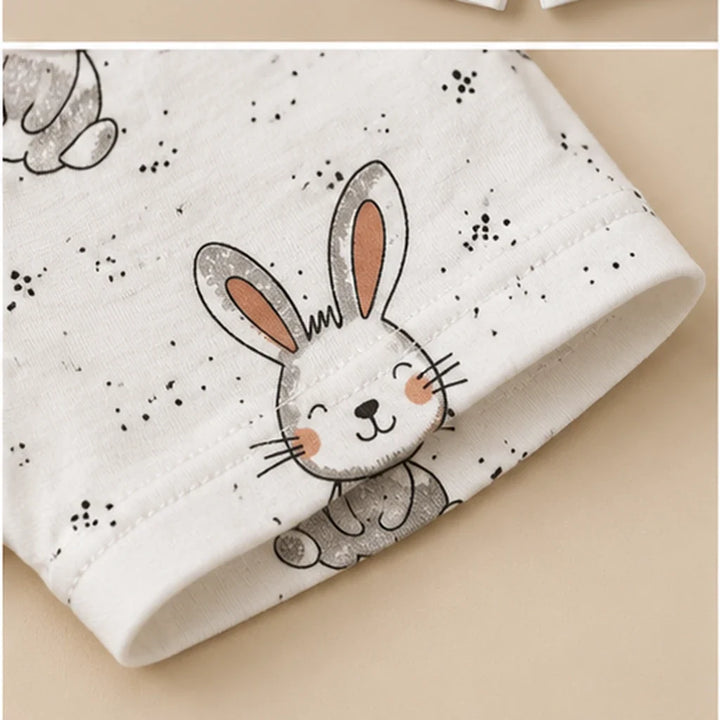 Tiny Bunny | ZB bunny-print top and shorts baby set, alternate view 7